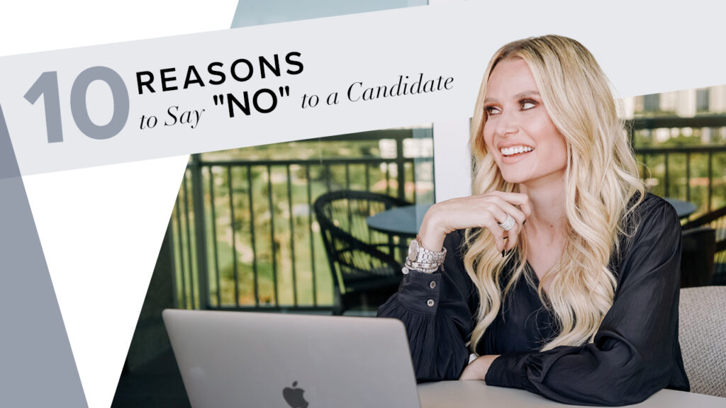 Natalie Dawson 10 Reasons to Say No to a Candidate-Cover