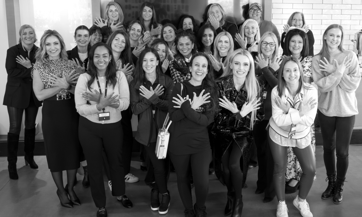 Natalie Dawson and supporters Natalie Dawson and supporters