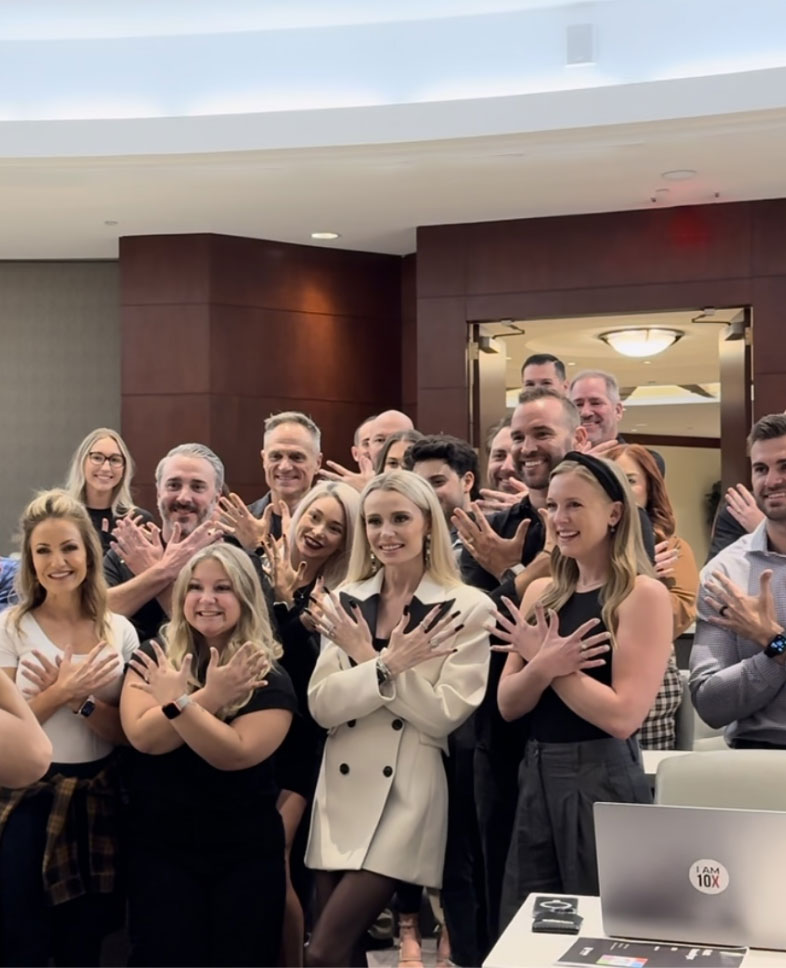 Natalie Dawson and supporters