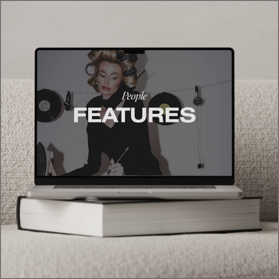 Laptop with "People Features" on it