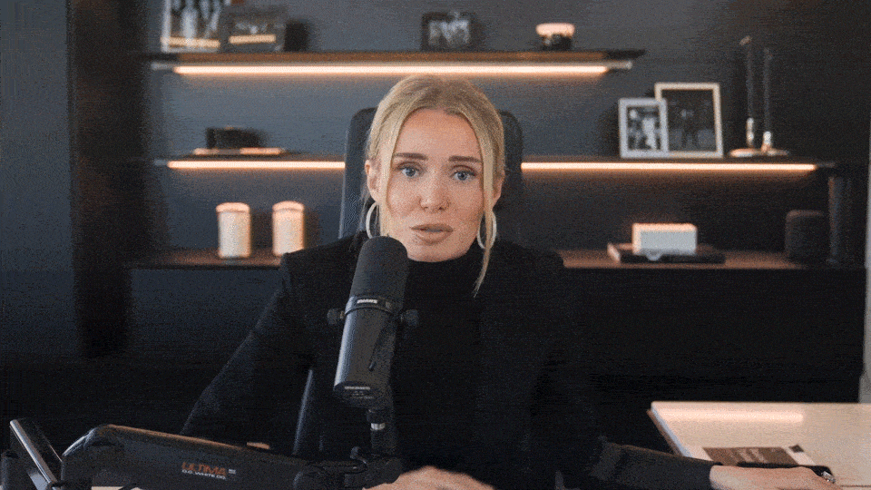 Natalie Dawson talking to camera